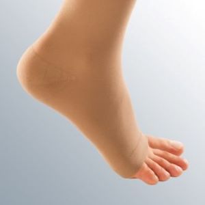 Medi Open Toe Compression Socks | Toeless Compression Stockings, Knee High Calf Compression Socks| Color - Tan