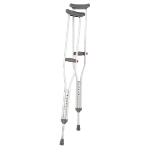 Anirehab Taiwan Aluminium Lightweight Axillary Height Adjustable Crutche Pair | Underarm Crutch Axillary Walking Stick